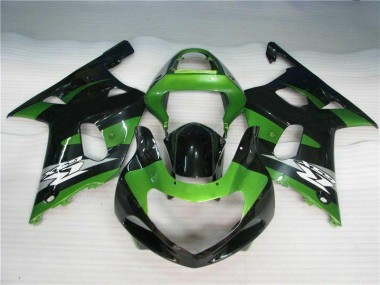 Verde Preto Carenagem Moto Suzuki GSXR 600 / 750 K1 K2 K3 01-03