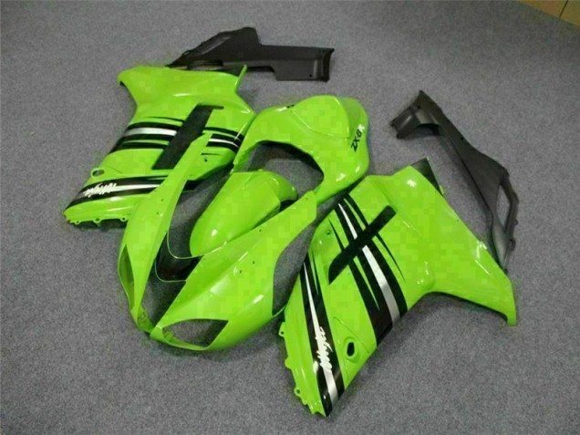 Verde Preto Carenagem & Plástico Moto Kawasaki ZX6R 07-08 Verde Preto Carenagem & Plástico Moto Kawasaki ZX6R 07-08