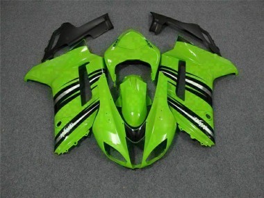 Verde Preto Carenagem & Plástico Moto Kawasaki ZX6R 07-08