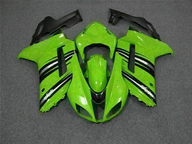 Verde Preto Carenagem & Plástico Moto Kawasaki ZX6R 07-08 Verde Preto Carenagem & Plástico Moto Kawasaki ZX6R 07-08