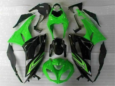 Verde Preto Carroçaria Moto Kawasaki ZX6R 09-12