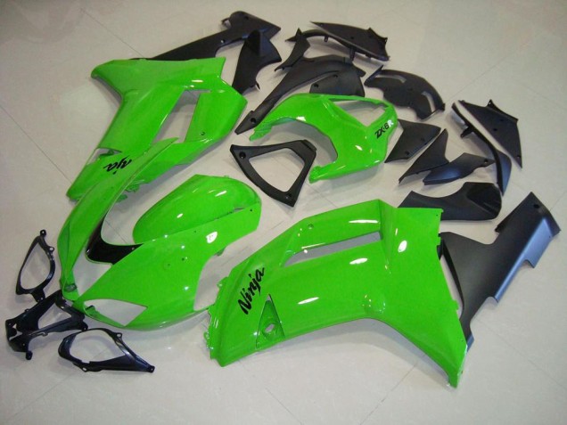 Verde Preto Fosco Carenagem Moto Kawasaki ZX6R 07-08