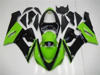 Verde Preto Injeção Kit Carenagem Kawasaki ZX6R 05-06