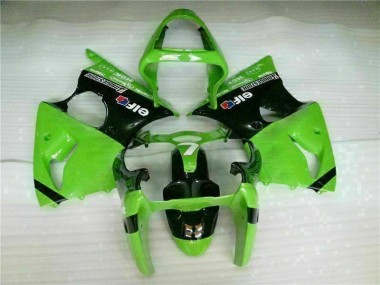 Verde Preto Injeção Kit Carenagem Moto Kawasaki ZX6R 00-02