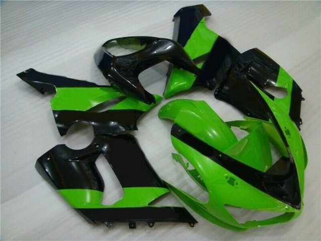Verde Preto Injeção Kit Carenagem Moto Kawasaki ZX6R 05-06 Verde Preto Injeção Kit Carenagem Moto Kawasaki ZX6R 05-06