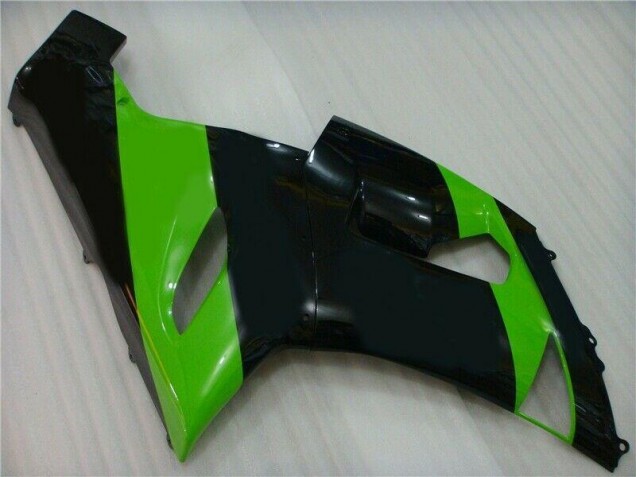 Verde Preto Injeção Kit Carenagem Moto Kawasaki ZX6R 05-06 Verde Preto Injeção Kit Carenagem Moto Kawasaki ZX6R 05-06