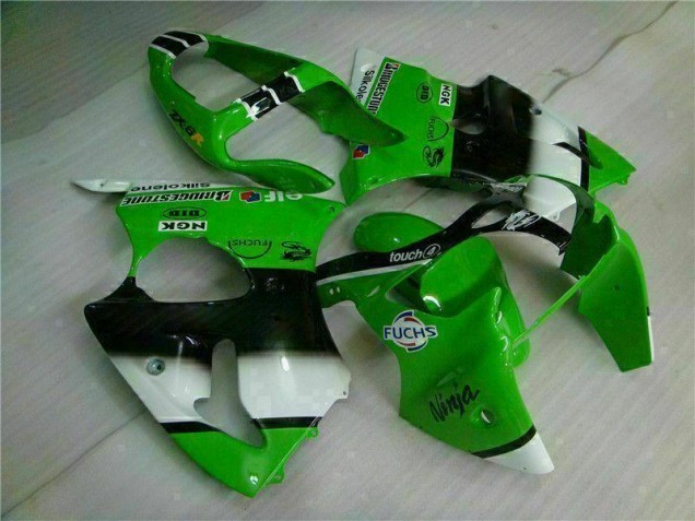 Verde Preto Injeção Kits Carenagem Moto Kawasaki ZX6R 00-02 Verde Preto Injeção Kits Carenagem Moto Kawasaki ZX6R 00-02