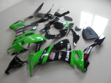 Verde Preto Kick Carenagem Moto Kawasaki ZX10R 08-10