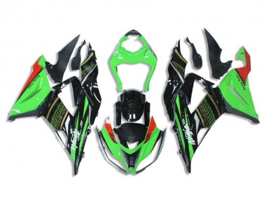 Verde Preto Kit Carenagem Moto Kawasaki EX650 17-19