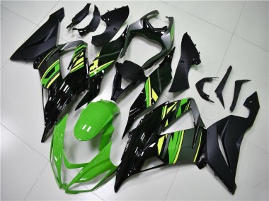 Verde Preto Kits Carenagem Moto Kawasaki ZX6R 13-18