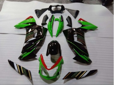 Verde Preto Kits Completo Carenagem Moto Kawasaki EX650 09-11