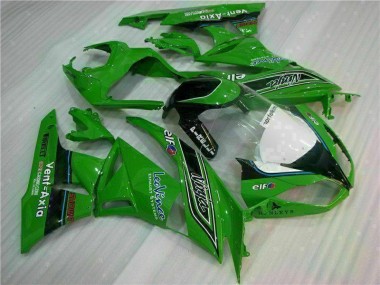 Verde Preto LeoVince Carenagem Moto Kawasaki ZX6R 09-12