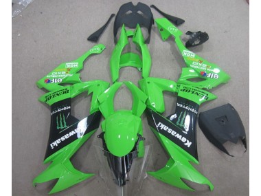 Verde Preto Monster Carenagem Moto Kawasaki ZX10R 08-10
