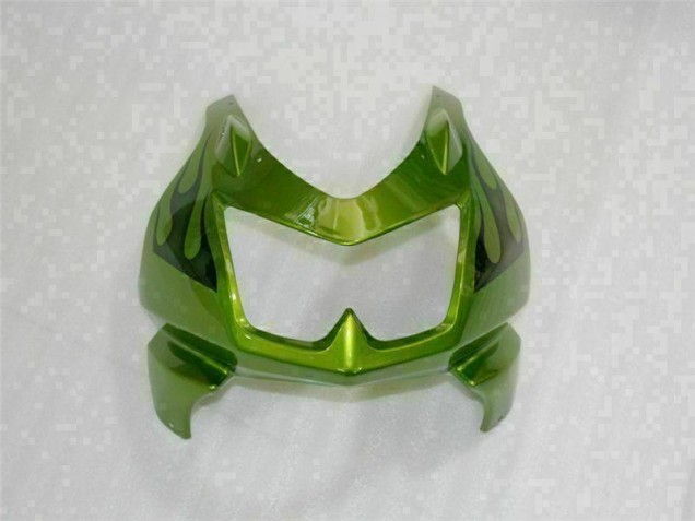 Verde Preto Moto Plástico Kawasaki EX250 08-12 Verde Preto Moto Plástico Kawasaki EX250 08-12