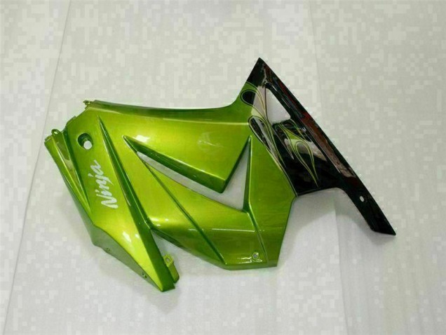 Verde Preto Moto Plástico Kawasaki EX250 08-12 Verde Preto Moto Plástico Kawasaki EX250 08-12