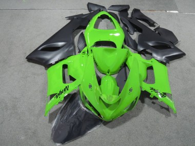 Verde Preto Ninja 636 Carenagem Moto Kawasaki ZX6R 05-06
