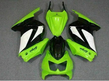 Verde Preto Ninja Abs Kits Carenagem Moto Kawasaki EX250 08-12