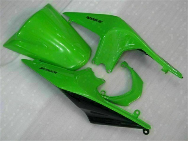 Verde Preto Ninja Abs Moto Plástico Kawasaki EX250 08-12 Verde Preto Ninja Abs Moto Plástico Kawasaki EX250 08-12
