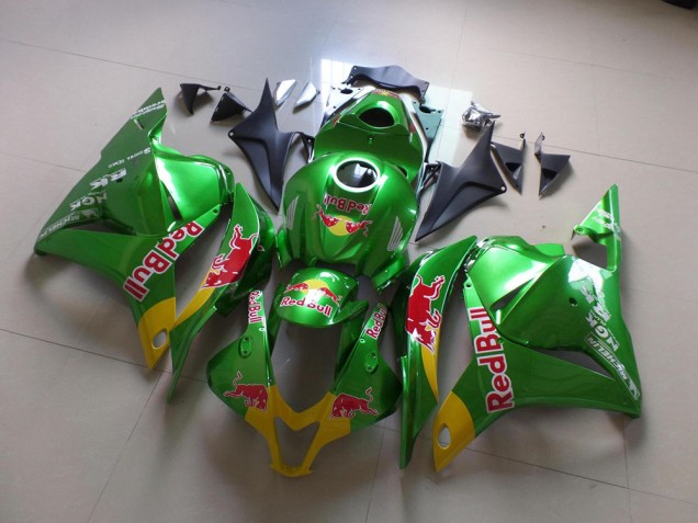 Verde Red Bull Carenagem Moto Honda CBR 600RR 09-12 Verde Red Bull Carenagem Moto Honda CBR 600RR 09-12