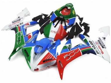 Verde Vermelho Azul Branco Carenagem Moto Yamaha R1 04-06