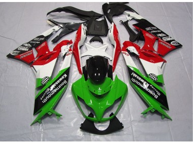 Verde Vermelho Carenagem Moto Kawasaki ZX6R 09-12