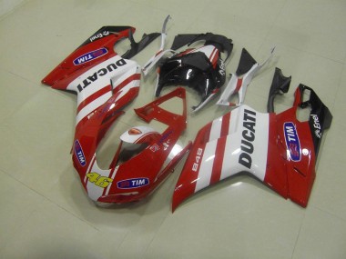 Vermelho 46 Carenagem Moto Ducati 848 1098 1198 07-14
