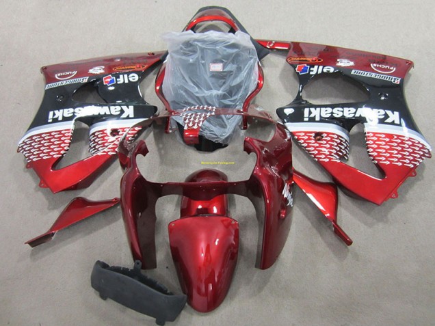 Vermelho Abs Kits Completos Carenagem Moto Kawasaki ZX6R 00-02 Vermelho Abs Kits Completos Carenagem Moto Kawasaki ZX6R 00-02