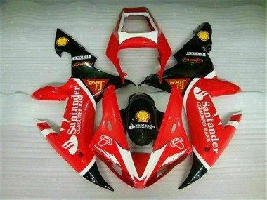 Vermelho Abs Kits Completos Carenagem Moto Yamaha R1 02-03