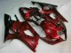 Vermelho Abs Motocicleta Plásticos Suzuki GSXR 1000 K3 03-04 Vermelho Abs Motocicleta Plásticos Suzuki GSXR 1000 K3 03-04