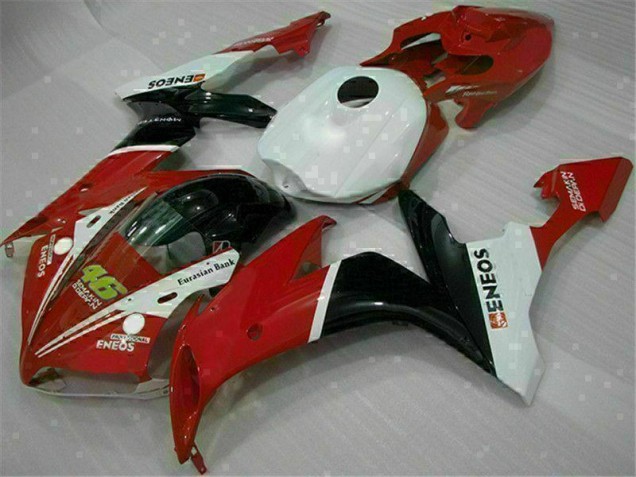 Vermelho Abs Motocicleta Plásticos Yamaha R1 04-06