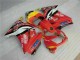 Vermelho Amarelo Carenagem Moto Kawasaki EX250 08-12 Vermelho Amarelo Carenagem Moto Kawasaki EX250 08-12