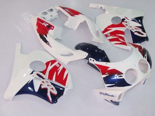 Vermelho & Azul Carenagem Moto Honda CBR 250RR MC19 88-89 Vermelho & Azul Carenagem Moto Honda CBR 250RR MC19 88-89