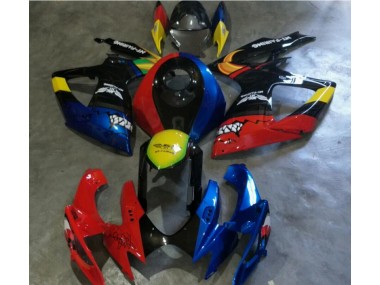Vermelho Azul Carenagem Moto Suzuki GSXR 600 / 750 K6 06-07