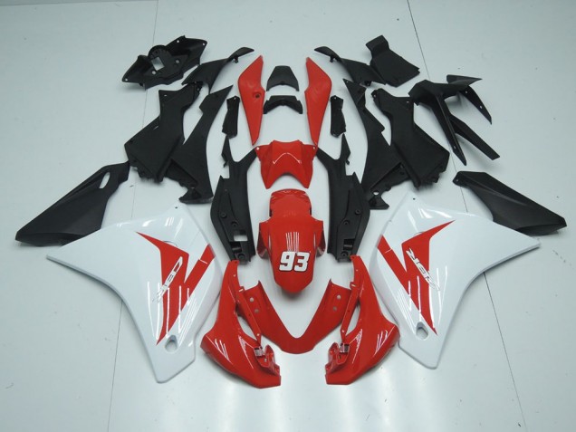 Vermelho Branco 93 Carenagem Moto Honda CBR 125R 11-13 Vermelho Branco 93 Carenagem Moto Honda CBR 125R 11-13