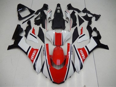 Vermelho Branco Abs Kits Carenagem Moto Yamaha R1 15-19