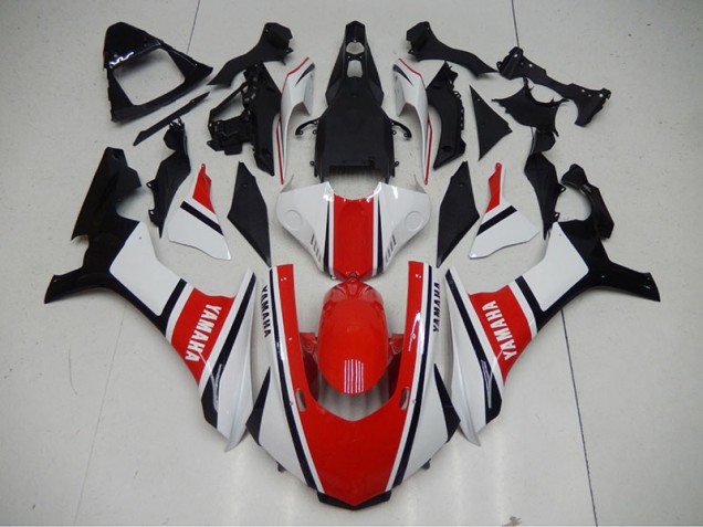 Vermelho Branco Abs Kits Carenagem Moto Yamaha R1 15-19 Vermelho Branco Abs Kits Carenagem Moto Yamaha R1 15-19