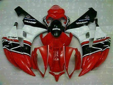 Vermelho Branco Abs Kits Carenagem Moto Yamaha R6 06-07