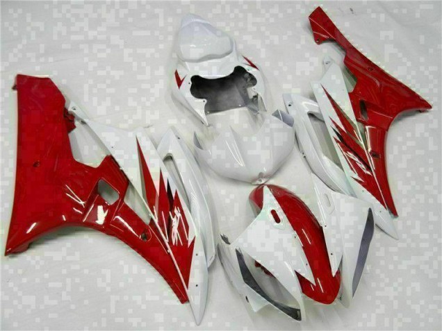 Vermelho Branco Abs Kits Completos Carenagem Moto Yamaha R6 06-07 Vermelho Branco Abs Kits Completos Carenagem Moto Yamaha R6 06-07