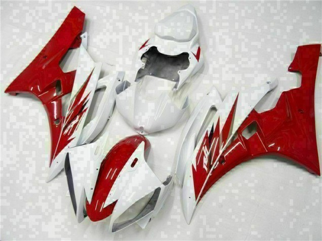 Vermelho Branco Abs Kits Completos Carenagem Moto Yamaha R6 06-07 Vermelho Branco Abs Kits Completos Carenagem Moto Yamaha R6 06-07