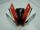 Vermelho Branco Abs Moto Plástico Yamaha R6 06-07 Vermelho Branco Abs Moto Plástico Yamaha R6 06-07