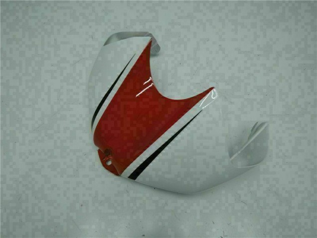 Vermelho Branco Abs Moto Plástico Yamaha R6 06-07 Vermelho Branco Abs Moto Plástico Yamaha R6 06-07