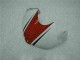 Vermelho Branco Abs Moto Plástico Yamaha R6 06-07 Vermelho Branco Abs Moto Plástico Yamaha R6 06-07