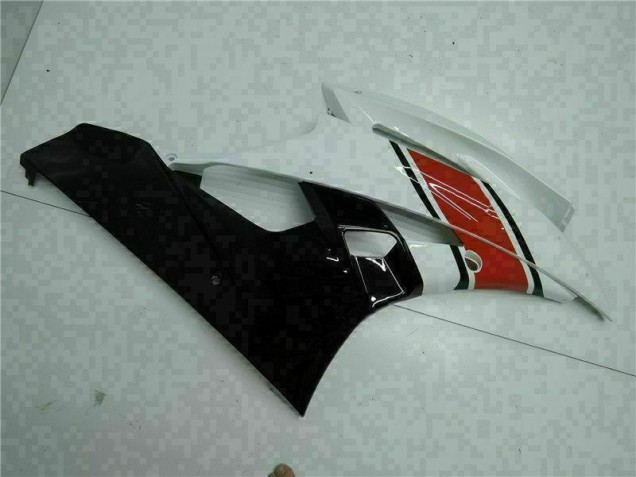 Vermelho Branco Abs Moto Plástico Yamaha R6 06-07 Vermelho Branco Abs Moto Plástico Yamaha R6 06-07