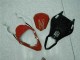 Vermelho Branco Abs Moto Plástico Yamaha R6 06-07 Vermelho Branco Abs Moto Plástico Yamaha R6 06-07