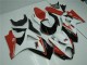 Vermelho Branco Abs Moto Plásticos Suzuki GSXR 1000 K7 07-08 Vermelho Branco Abs Moto Plásticos Suzuki GSXR 1000 K7 07-08