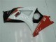 Vermelho Branco Abs Moto Plásticos Suzuki GSXR 1000 K7 07-08 Vermelho Branco Abs Moto Plásticos Suzuki GSXR 1000 K7 07-08