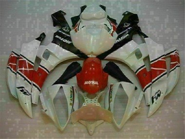 Vermelho Branco Abs Moto Plásticos Yamaha R6 06-07