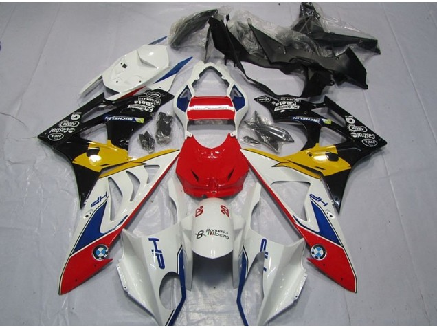 Vermelho Branco Amarelo Carenagem Moto BMW S1000RR 09-14 Vermelho Branco Amarelo Carenagem Moto BMW S1000RR 09-14