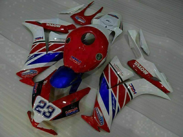 Vermelho Branco Azul 23 Carenagem Moto Honda CBR 1000RR 12-16 Vermelho Branco Azul 23 Carenagem Moto Honda CBR 1000RR 12-16