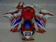 Vermelho Branco Azul 23 Carenagem Moto Honda CBR 1000RR 12-16 Vermelho Branco Azul 23 Carenagem Moto Honda CBR 1000RR 12-16